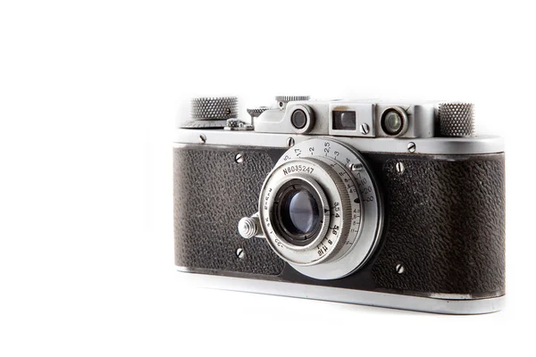 Retro fotocamera geïsoleerd op een witte achtergrond 5 — Stockfoto