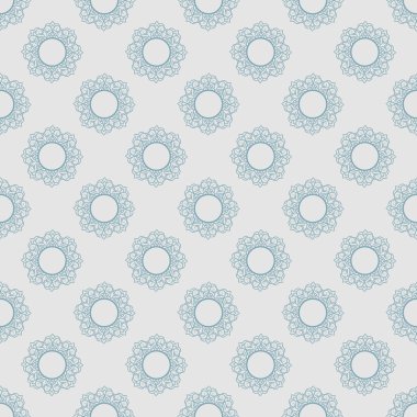 Vektör mavi Dikişsiz süs desen eps 10