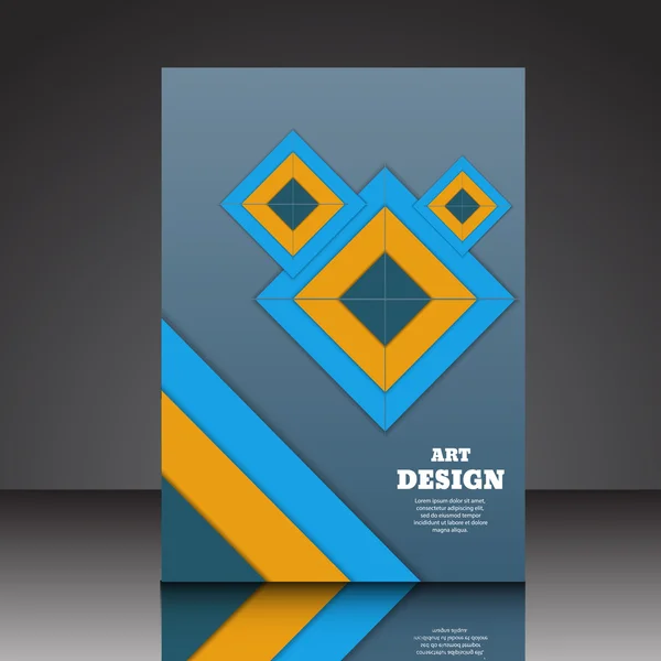 Абстрактна композиція дизайну A4 брошури eps10 вектор — стоковий вектор