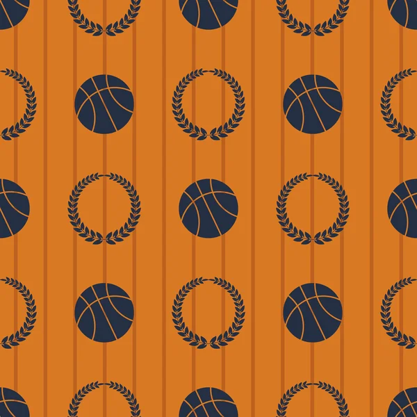 Basketball sport seamless pattern eps 10 vector — Stock Vector