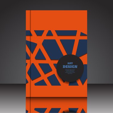 Soyut kompozisyon A4 Broşür arka plan eps10 vektör illustr