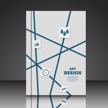 Soyut kompozisyon A4 Broşür arka plan eps10 vektör illustr