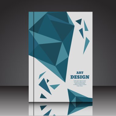 Soyut kompozisyon A4 Broşür arka plan eps10 vektör illustr