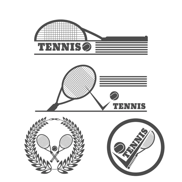 Tennis symbol design over white background vector illustration e — Stock Vector