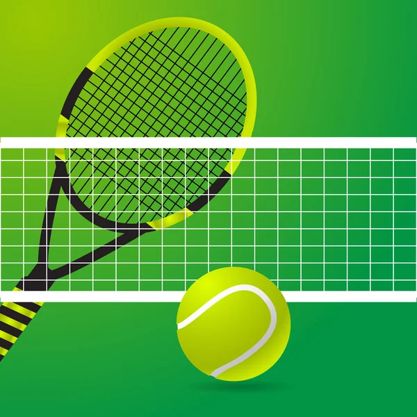 Tennis verde disegno sfondo vettoriale illustrazione eps 10 — Vettoriale Stock