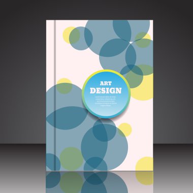 Soyut kompozisyon broşürü arka plan A4 eps10 vektör illustr