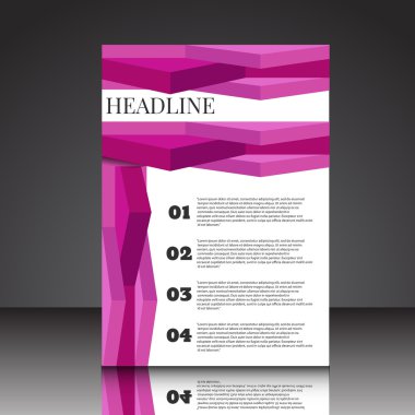 Soyut pembe kompozisyon broşür web arka plan beyaz çizgiler