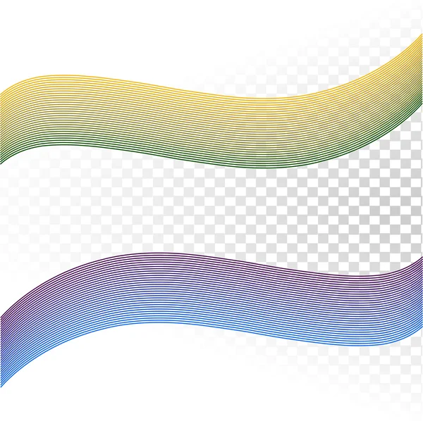 Abstraktní vlna izolovaných na firmu illustra vektor průhledné pozadí — Stockový vektor