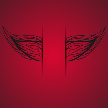 Kart kağıt yaratıcılık tasarım eps 10 kanatlar