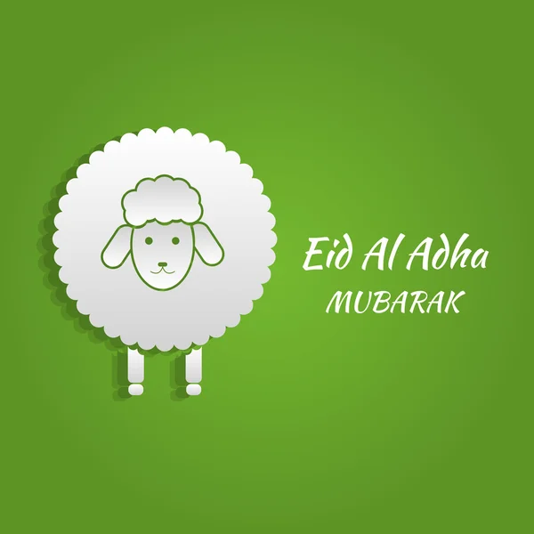 Φεστιβάλ θυσία Eid Al Azha ή Eid ul Adha φόντου με — Διανυσματικό Αρχείο