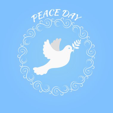 Uluslararası Barış günü kartı 10 eps vektör
