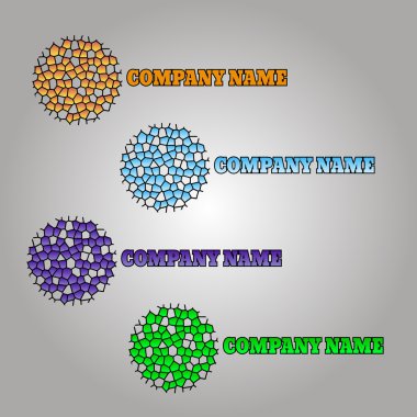 Logo tasarım şablonu eps10 vektör ayarla