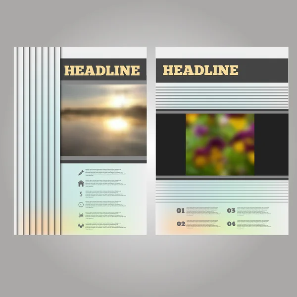 A4 design modèle brochure rapport business magazine affiche temp — Image vectorielle