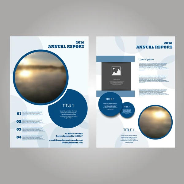 Annual report Leaflet Brochure Flyer template design eps 10 — Stock Vector
