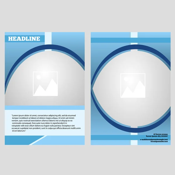 Brochure flyer ontwerp lay-out sjabloon A4 voorpagina en terug pag — Stockvector