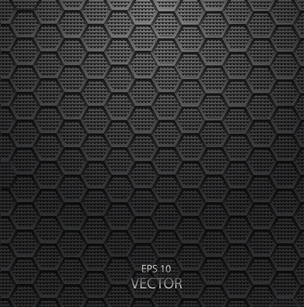 Realistic hexagonal grid background eps 10 vector — Stock Vector