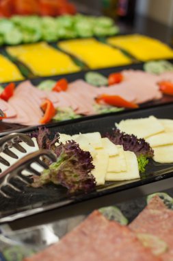 Açık büfe gıda fotoğraf kümesi
