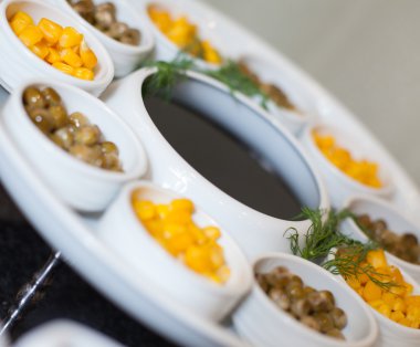 Açık büfe gıda fotoğraf kümesi