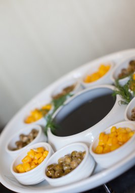 Açık büfe gıda fotoğraf kümesi