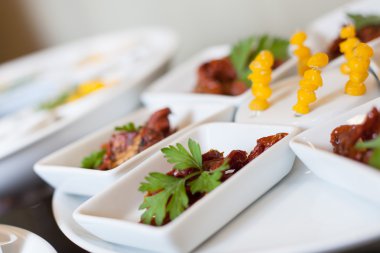 Açık büfe gıda fotoğraf kümesi