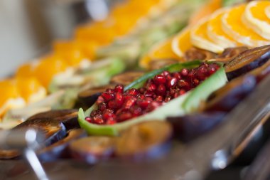 Açık büfe gıda fotoğraf kümesi