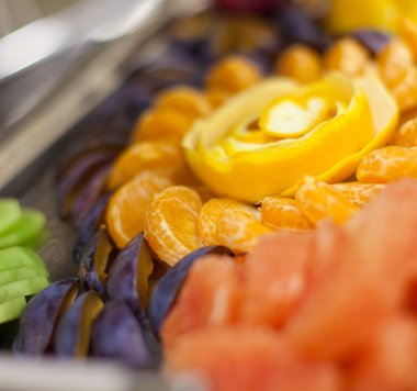 Açık büfe gıda fotoğraf kümesi