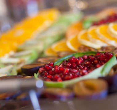 Açık büfe gıda fotoğraf kümesi