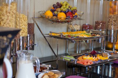 Açık büfe gıda fotoğraf kümesi