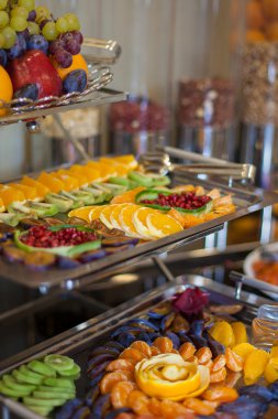 Açık büfe gıda fotoğraf kümesi