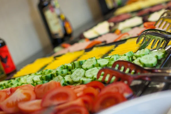 Açık büfe gıda fotoğraf kümesi