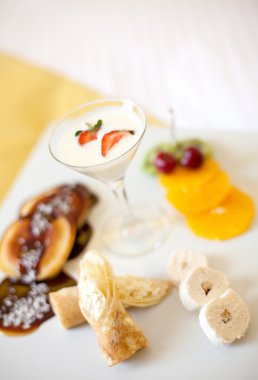 Meyve ve çikolata çöller otel. 