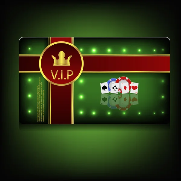 Vip tarjeta casino icono eps 10 — Archivo Imágenes Vectoriales