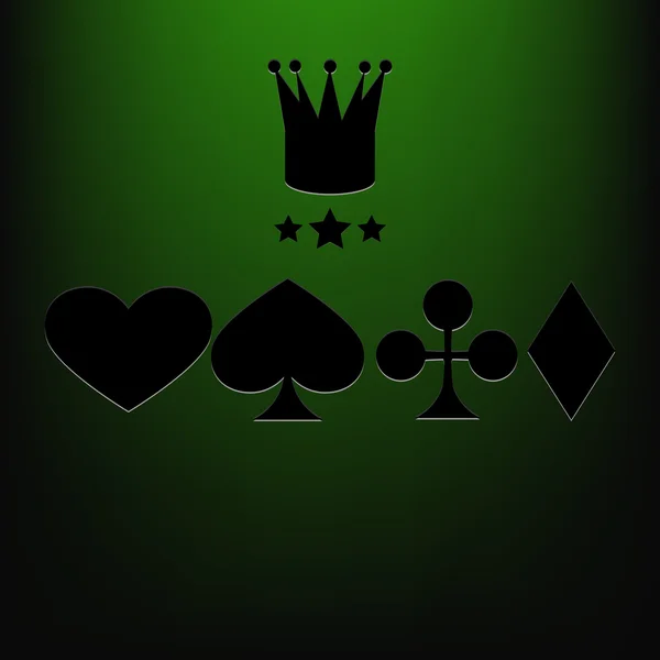 Casino vector fondo verde eps 10 — Archivo Imágenes Vectoriales