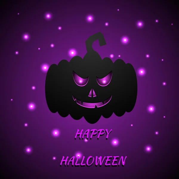 Happy-Halloween-Karte mit pumpkin.vector Folge 10. — Stockvektor
