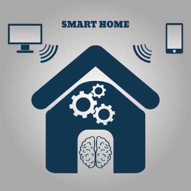 Akıllı ev concept simge vektör çizim eps 10