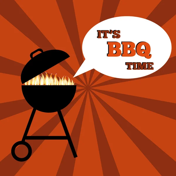 Vintage BBQ Grill Party eps10 illustration vectorielle . — Image vectorielle