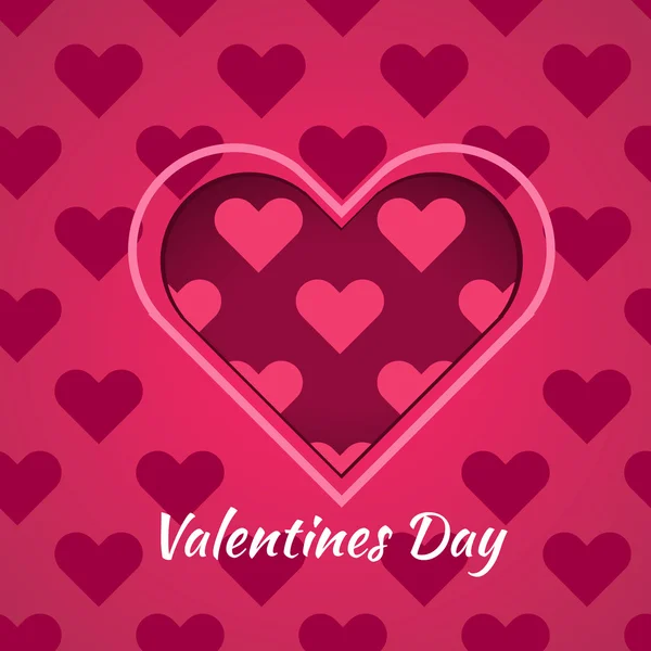 Valentinstag Hintergrund mit Herzen. Vektor Illustration eps — Stockvektor