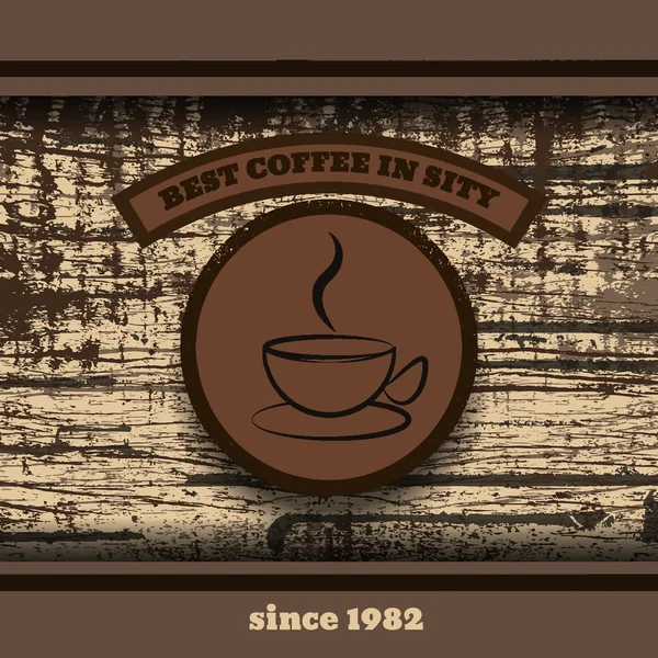 빈티지 복고 커피 Stampe 디자인 최고의 커피 벡터 eps 10 — 스톡 벡터