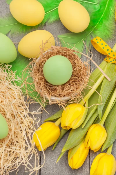 Húsvéti színes tojások — Stock Fotó