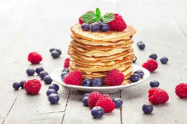 çilek ile Pancakes