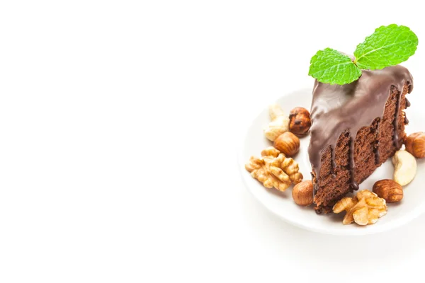 Sabroso pastel de chocolate — Foto de Stock