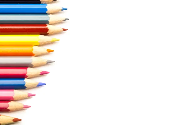 Colorful pencils close up — Stock Photo, Image