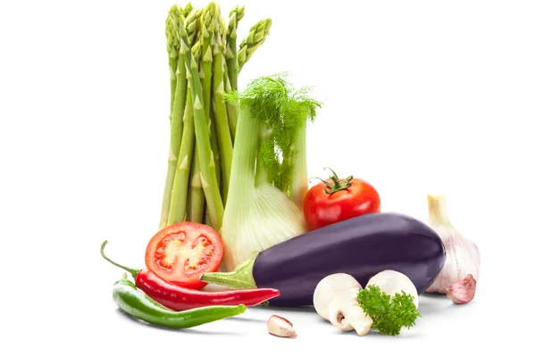 Composition of fresh vegetables — Stock Photo, Image