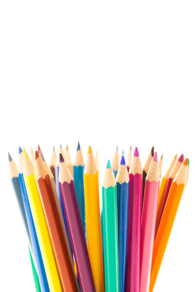 many Colorful pencils