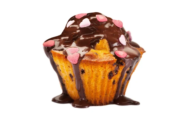 Delicioso cupcake con chocolate —  Fotos de Stock