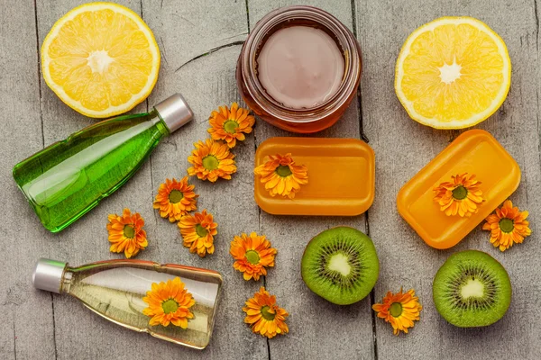 Wellness-Produkte und Inhaltsstoffe — Stockfoto