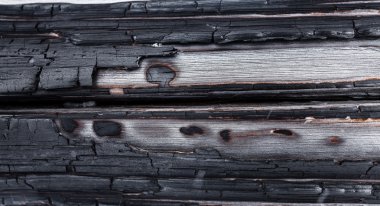 Arka plan, closeup dokusuna ahşap gövde yandı.