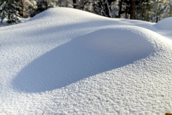 Schneeverwehungen in der Nähe abstraktes Foto — Stockfoto