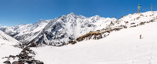 Skigebiet im Kaukasus, Elbrus-Region — Stockfoto