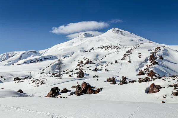 Bergpanorama im Kaukasus, Blick vom Elbrus, Russland — Stockfoto